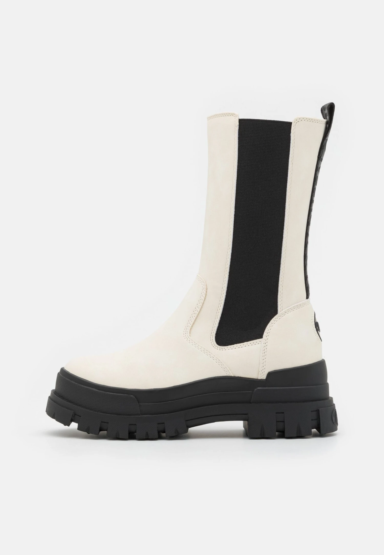 Buffalo Aspha Chelsea Hi - Botas Con Plataforma - Eggshell/Black 2 Buffalo Aspha Chelsea Hi - Botas Con Plataforma - Eggshell/Black - Imagen 2