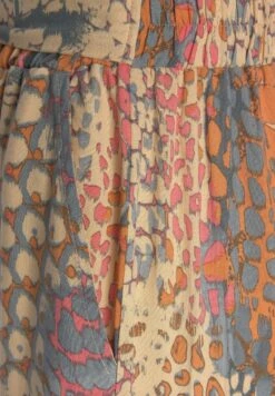 Buffalo Palazzohose - Pantalones - Orangeblaubedruckt -Buffalo 05f2818675ef4512b7800e809c22d3c7