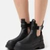 Buffalo Aspha Coa - Botines Con Plataforma - Black