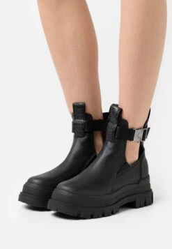 Buffalo Aspha Coa - Botines Con Plataforma - Black