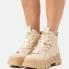 Buffalo Vegan Aspha Mid - Botines Con Plataforma - Beige