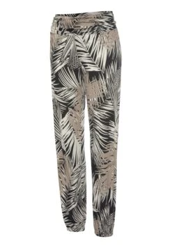 Buffalo Harems - Pantalones Deportivos - Schwarz Blätterdruck -Buffalo 159096d435a44a6c9b622108d4d09a20