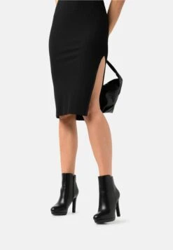 Buffalo Vegan Roxana - Botines Con Plataforma - Black