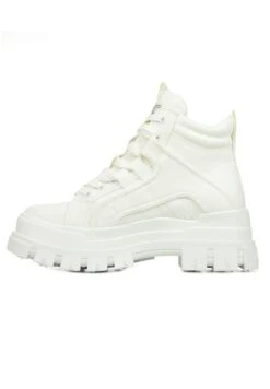 Buffalo Aspha Nc Mid - Botines Con Cordones - White