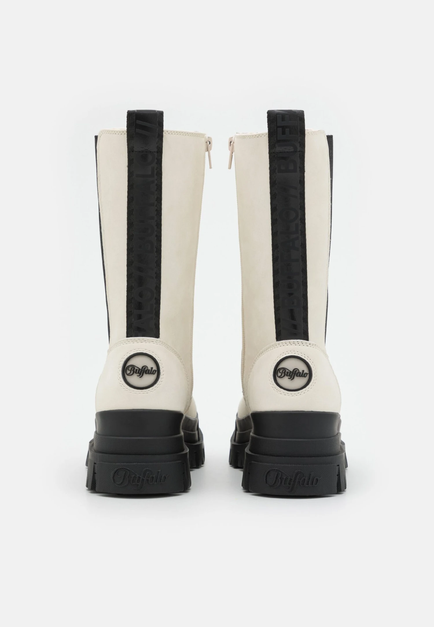 Buffalo Aspha Chelsea Hi - Botas Con Plataforma - Eggshell/Black 4 Buffalo Aspha Chelsea Hi - Botas Con Plataforma - Eggshell/Black - Imagen 4