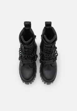Buffalo Lion Mid Chain - Botines Con Plataforma - Black -Buffalo 1da3c0575c4241e0a9ee33e1d7b63e61