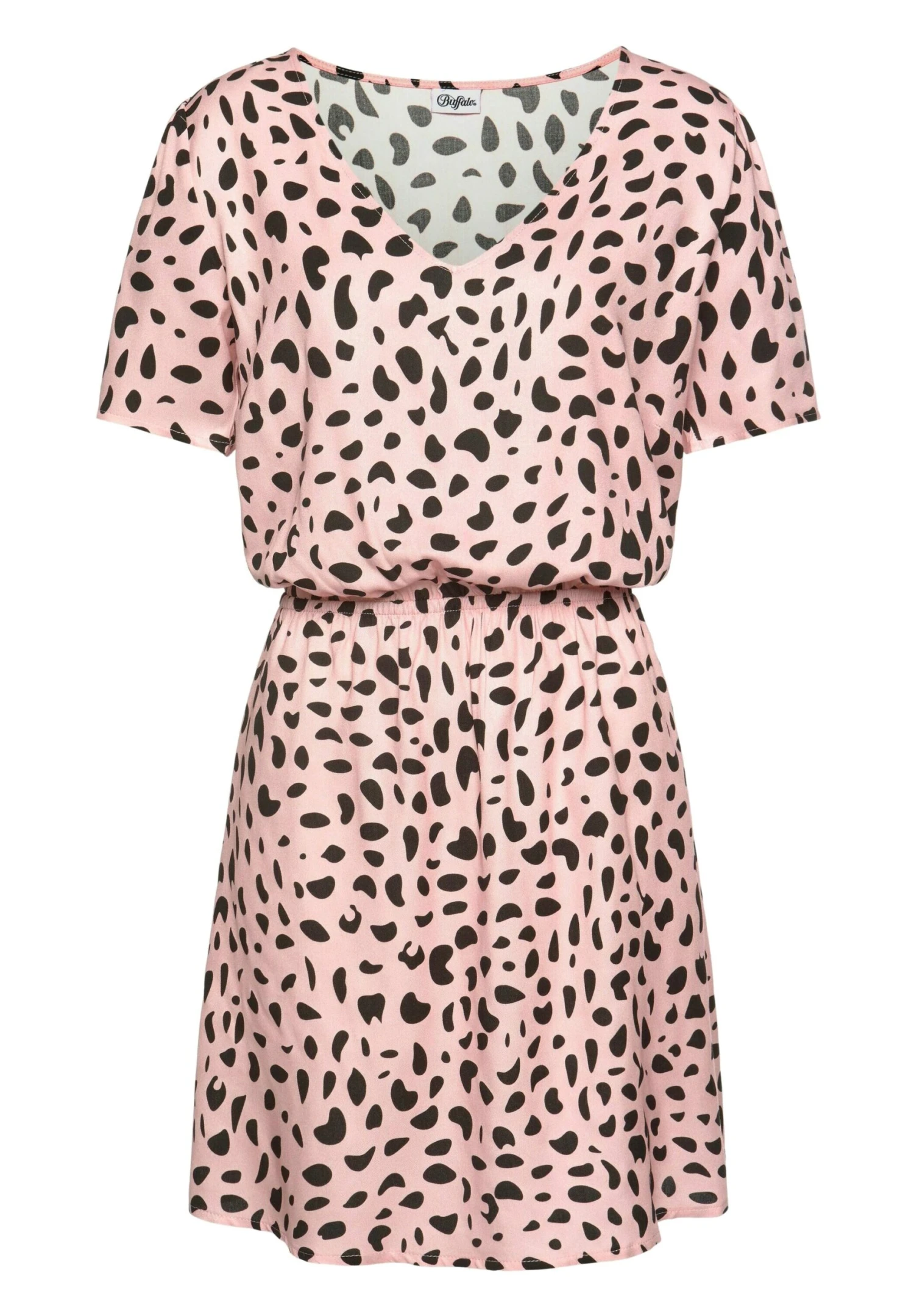 Buffalo Vestido Informal - Rose/Schwarz/Bedruckt 1 Buffalo Vestido Informal - Rose/Schwarz/Bedruckt