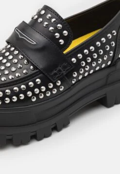 Buffalo Aspha Loafer Pin Men - Mocasines - Black/Silver 11 Buffalo Aspha Loafer Pin Men - Mocasines - Black/Silver -Buffalo 2669ab25b5fb41bb8f3386082251c616