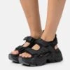 Buffalo Binary Track - Sandalias Con Plataforma - Black