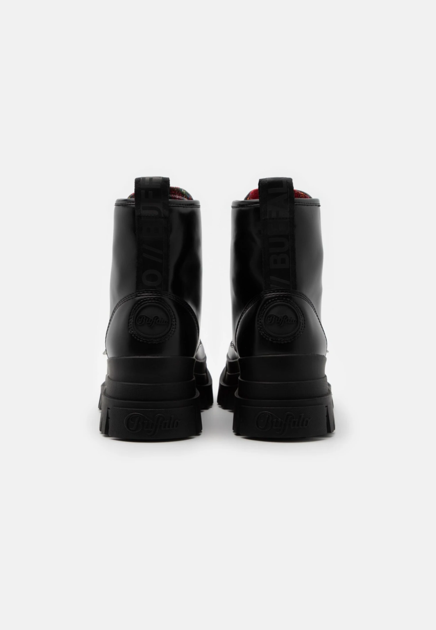 Buffalo Vegan Aspha Lace Up Hi - Botines Con Plataforma - Black 4 Buffalo Vegan Aspha Lace Up Hi - Botines Con Plataforma - Black - Imagen 4