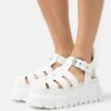 Buffalo Ava Fisher - Sandalias Con Plataforma - White
