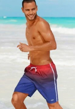 Buffalo Bañador - Rot/Blau/Bedruckt