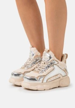 Buffalo Chai Warm - Zapatillas - Cream/Silver-Coloured