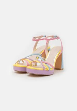Buffalo Vegan Cherry Cage - Sandalias Con Plataforma - Pastel Multi-Coloured -Buffalo 3cfcde5cc26144f78ed1bbf970e811e4