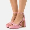 Buffalo Vegan Cherry Cage - Sandalias Con Plataforma - Pink