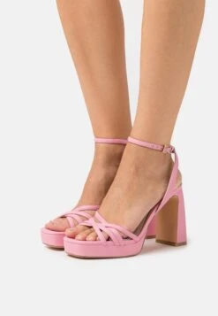 Buffalo Vegan Cherry Cage - Sandalias Con Plataforma - Pink