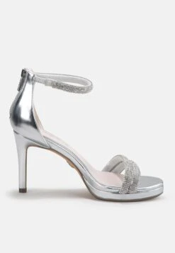 Buffalo Selma - Sandalias De Tacón - Silver -Buffalo 3f2f2b89ba644a188a401fc77bf77df4