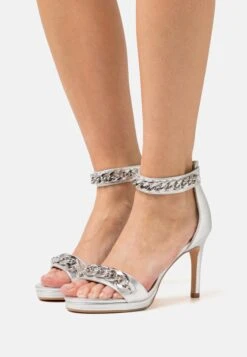 Buffalo Serena Chain - Sandalias De Tacón - Silver