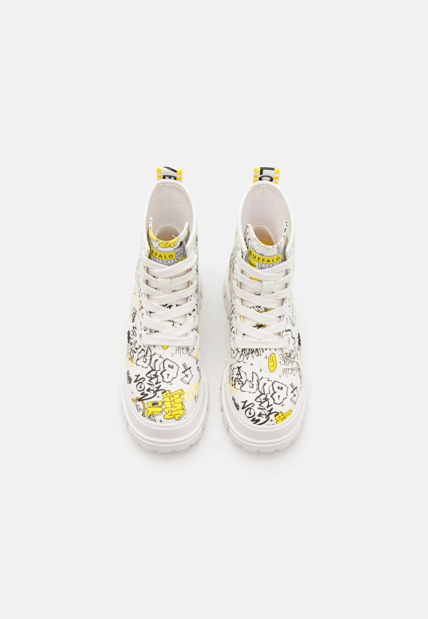 Buffalo Aspha - Botines Con Plataforma - White Graffiti 6 Buffalo Aspha - Botines Con Plataforma - White Graffiti - Imagen 6