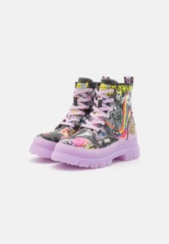 Buffalo Aspha- Botines Con Plataforma - Purple/Black Graffit -Buffalo 47597c9d822b4759bd4fb0a8780fd68e