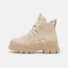 Buffalo Aspha Mid - Botines Con Plataforma - Beige