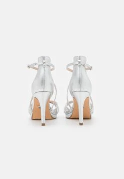 Buffalo Vegan Serena Bow - Sandalias De Tacón - Silver-Coloured -Buffalo 4dd1c2b438c9488b9714b1d8324524a2