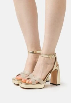 Buffalo Cherry Glam Vegan - Sandalias De Tacón - Gold