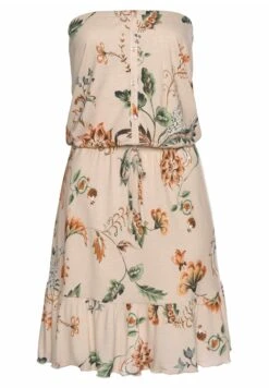 Buffalo Bandeau - Vestido Ligero - Beige/Bedruckt -Buffalo 4eb12fb4fd2a464cad8e3e251dd11dd0