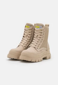 Buffalo Aspha Laceup- Botines Con Plataforma - Cream -Buffalo 552f2abc3d7b48b094e45b67fac2d02b