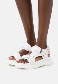 Buffalo Vegan- Sandalias Con Plataforma - White