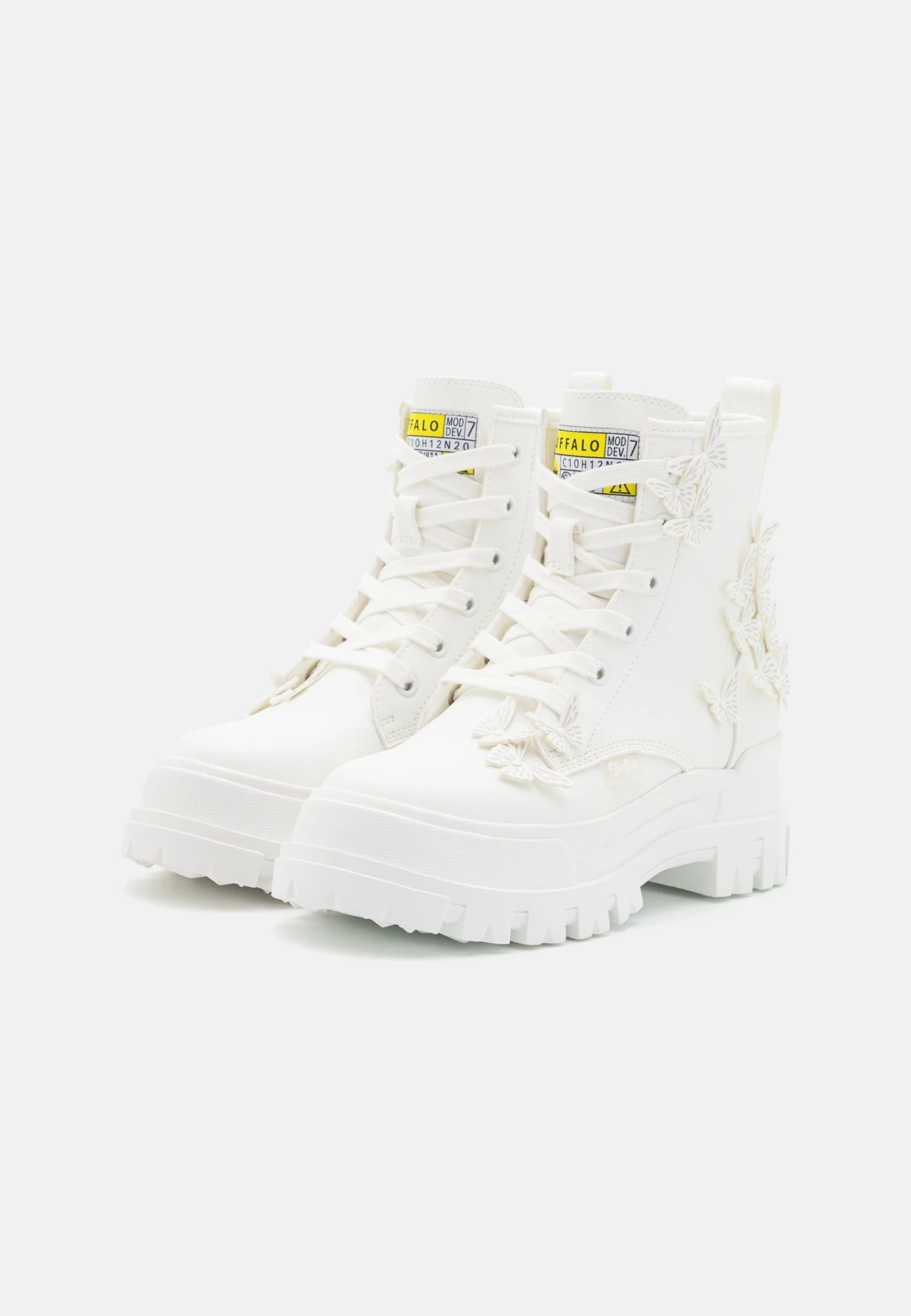 Buffalo Aspha Butterflies - Botines Con Plataforma - White 3 Buffalo Aspha Butterflies - Botines Con Plataforma - White - Imagen 3