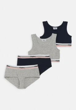 Buffalo 2 Pack - Conjunto De Ropa Interior - Grey Melange/Navy