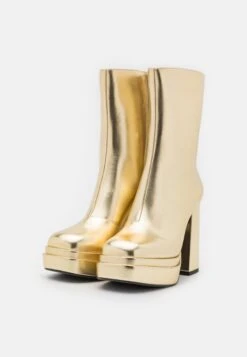 Buffalo May Zip Boot Mid - Botines De Tacón - Gold -Buffalo 5b72357d09174bb2b6059854a243b5d9