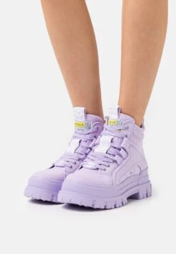 Buffalo Vegan Aspha Mid - Botines Con Plataforma - Lilac