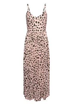 Buffalo Vestido Ligero - Rose/Schwarz/Bedruckt