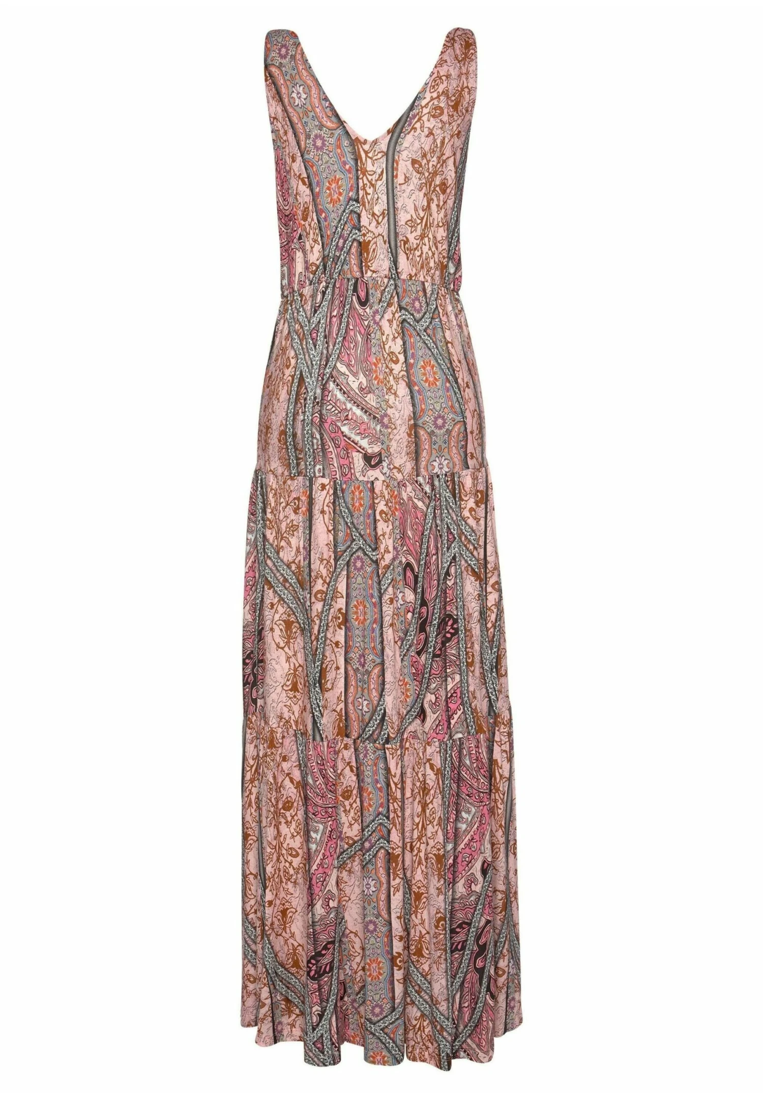 Buffalo Vestido Largo - Rosa-Bedruckt 2 Buffalo Vestido Largo - Rosa-Bedruckt - Imagen 2