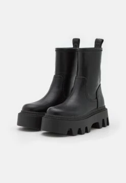 Buffalo Flora Sockboot - Botines Con Plataforma - Black -Buffalo 6a7864ce518648c8b00e08ac37fb8139