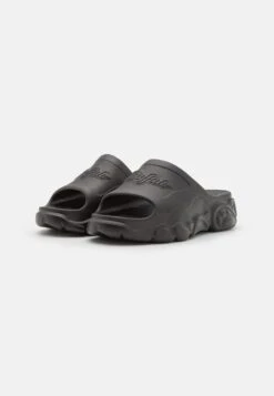 Buffalo Slide - Sandalias Planas - Black -Buffalo 6c0c85aea8c74f2e8b23bc0bdffe700f