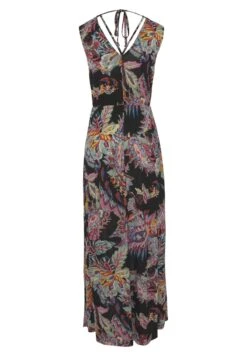 Buffalo Vestido Largo - Schwarz Bunt Bedruckt -Buffalo 6d1c8f65b7b94b8491822cd339882379