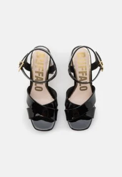 Buffalo Cherry Cross - Sandalias De Tacón - Black -Buffalo 73d4416fb6cc45629279c166d4828d93