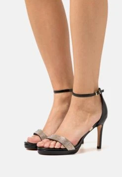 Buffalo Monroe 2 - Sandalias De Tacón - Black/Gold