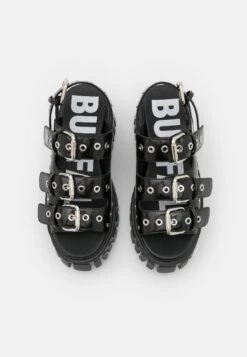 Buffalo Vegan Lion Hard - Sandalias Con Plataforma - Black -Buffalo 820778ae332d45558bea15909f95c177