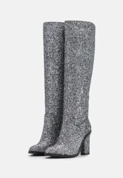 Buffalo Vegan Zoe Boot - Botas De Tacón - Gun Glitter -Buffalo 827d7d8d25f2495199b4f54c9a918b3d