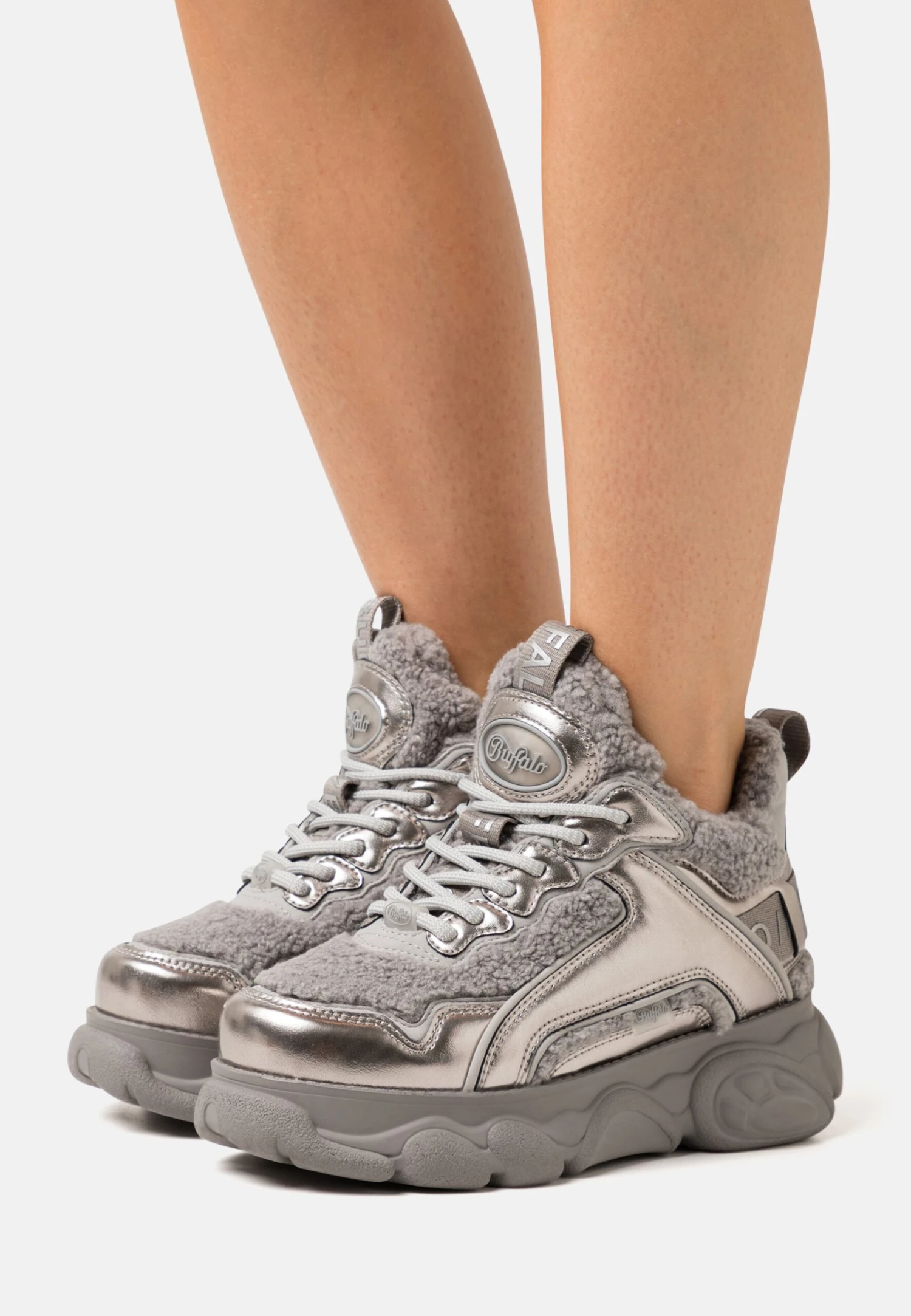 Buffalo Chai Warm - Zapatillas - Silver/Grey 1 Buffalo Chai Warm - Zapatillas - Silver/Grey