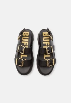 Buffalo Flora On - Sandalias Con Plataforma - Black -Buffalo 8720a9e6d805411bb9b15eeaaa162e05