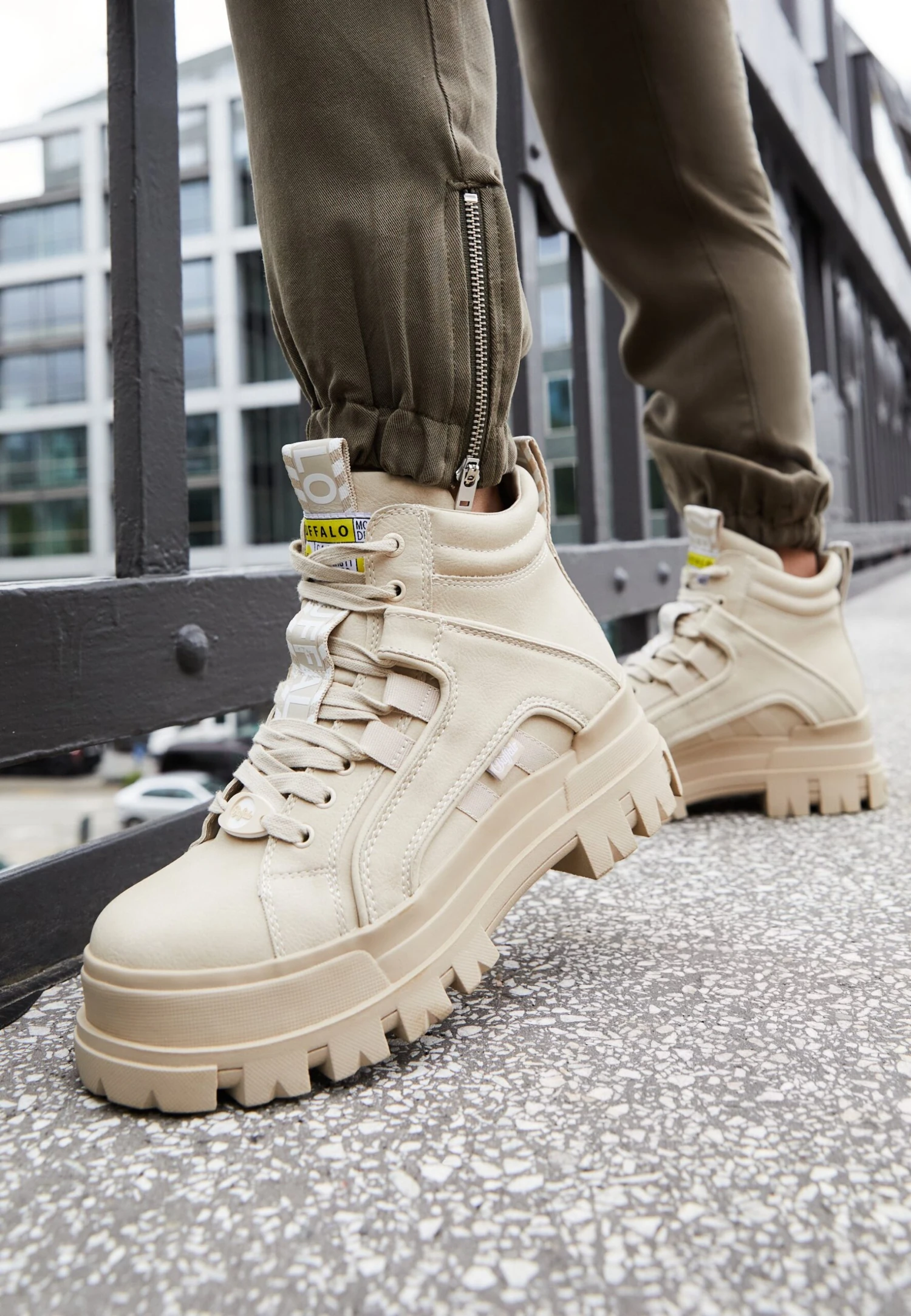 Buffalo Aspha Mid - Botines Con Plataforma - Beige 2 Buffalo Aspha Mid - Botines Con Plataforma - Beige - Imagen 2