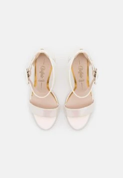 Buffalo Vegan Jean Ankle - Sandalias De Tacón - White -Buffalo 8cf94c1945164c85a9ffcc4a0e8ad3f5