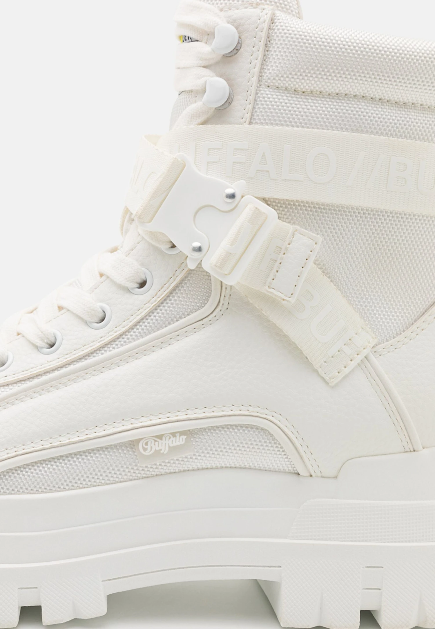 Buffalo Aspha Laceup Mid Men - Botines Con Cordones - White 6 Buffalo Aspha Laceup Mid Men - Botines Con Cordones - White - Imagen 6