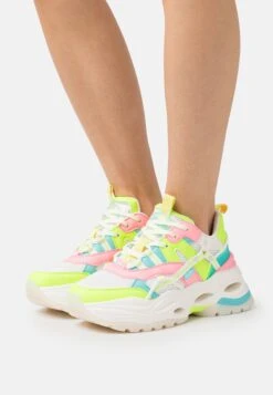 Buffalo Triplet Hollow - Zapatillas - White/Neon Multi-Coloured