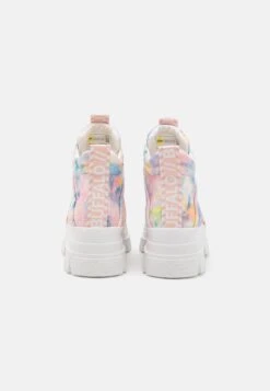 Buffalo Aspha- Botines Con Plataforma - Pink/Yellow/White -Buffalo 9722e3f4544a4774b6d617314200291f